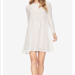 BCBG Geometric Lace Dress